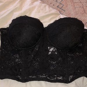 Strapless corset top